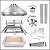 Kit Churrasqueira Gourmet Completa Mod. 3 Águas Inox 430 com Suporte Triplo - Imagem 1