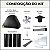 Kit Churrasqueira Gourmet 70cm Mod. Três Águas Preta com Suporte L - Imagem 3