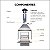 Kit Churrasqueira Gourmet Completa Preta 80cm com Suporte L - Imagem 10