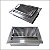 Braseiro Térmico modelo cooktop + Grelha Parrila de Embutir - Imagem 1