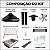 COPA - Kit Churrasqueira Gourmet completa Mod. 3 Águas Preta + Grelha para assar - Imagem 4