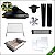 COPA - Kit Churrasqueira Gourmet completa Mod. 3 Águas Preta + Grelha para assar - Imagem 1