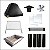 Kit Churrasqueira Gourmet 70cm Completa Mod. 3 Águas Preta + Grelha para assar - Imagem 1