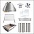 Kit Churrasqueira Gourmet 70cm Completa Mod. 3 Águas Inox + Grelha para assar - Imagem 1