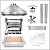 COPA - Kit Churrasqueira Gourmet completa Mod. 3 Águas Inox + Suporte Elevatório + BRINDE - Imagem 2