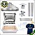 COPA - Kit Churrasqueira Gourmet completa Mod. 3 Águas Inox + Suporte Elevatório + BRINDE - Imagem 1