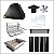 Kit Churrasqueira Gourmet 70cm Completa Mod. Três Águas Preta com Suporte L - Imagem 1
