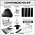COPA - Kit Churrasqueira Gourmet 70cm Mod. Três Águas Preta com Suporte L - Imagem 3