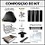 COPA - Kit Churrasqueira Gourmet 70cm Mod. Três Águas Preta com Suporte L - Imagem 3