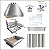 Kit Churrasqueira Gourmet 70cm Completa Mod. 3 Águas Inox com Suporte L - Imagem 1