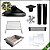 COPA - Kit Churrasqueira Gourmet completa Mod. 3 Águas Preta + Grelha para assar - Imagem 1
