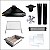 Kit Churrasqueira Gourmet completa Mod. 3 Águas Preta + Grelha para assar - Imagem 1