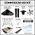COPA - Kit Churrasqueira Gourmet completa Mod. 3 Águas Preta + Grelha para assar - Imagem 4