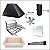 Kit Churrasqueira Gourmet Completa para Apartamento - Suporte L Aramada - 2 Águas Preta - Imagem 1