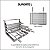 Kit Churrasqueira Gourmet Completa para Apartamento - Suporte L Aramada - 2 Águas Preta - Imagem 8