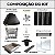 Kit Churrasqueira Gourmet 70cm Mod. Três Águas Preta com Suporte Elevatório - Imagem 4