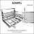 Suporte L Completo com Grelhas Aramada 50x40cm Inox 430 - Imagem 6