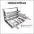 Suporte L Completo com Grelhas Aramada 50x40cm Inox 430 - Imagem 3