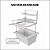 Suporte L Completo com Grelhas Aramada 50x40cm Inox 430 - Imagem 5
