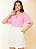 Blusa laise cigana detalhe decote rosa - 30673 - Imagem 2