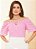 Blusa laise cigana detalhe decote rosa - 30673 - Imagem 1