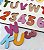 Brinquedo Educativo Tabuleiro Encaixe Alfabeto + Numerais Mdf Branco - Mega Impress - Imagem 4