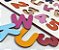 Brinquedo Educativo Tabuleiro Encaixe Alfabeto + Numerais Mdf Branco - Mega Impress - Imagem 5