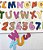 Brinquedo Educativo Tabuleiro Encaixe Alfabeto + Numerais Mdf Branco - Mega Impress - Imagem 6