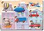 Brinquedo Educativo Tabuleiro Encaixe Meios De Transporte Mdf - Mega Impress - Imagem 1