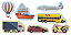 Brinquedo Educativo Tabuleiro Encaixe Meios De Transporte Mdf - Mega Impress - Imagem 6