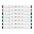 Marcador dual marker evoke c/6 cinza brw - Imagem 1