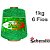 Barbante 1 kg Fio 6 Soberano Verde Bandeira crochê trico - Imagem 1