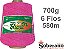 Barbante 700g 580 m Fio 6 Soberano Pink crochê trico - Imagem 1
