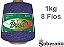 Barbante 1 kg Fio 8 Soberano Roxo crochê trico - Imagem 1