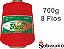 Barbante 700g Fio 8 Soberano Vermelho 470m crochê trico - Imagem 1