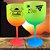 Taças Personalizadas Gin Tardezinha Sunset Degrade Acrílicas Neon e Cores 600ml - Imagem 1