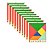 KIT. C/10 TANGRAM COLORIDO EM MADEIRA 20X18CM JOGO EDUCATIVO - Imagem 1