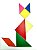 KIT. C/10 TANGRAM COLORIDO EM MADEIRA 20X18CM JOGO EDUCATIVO - Imagem 8