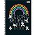 Cad Cd 10x1 Mickey Rainbow 160fls Tilibra 329274 - Imagem 2