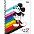 Cad Cd 10x1 Mickey Rainbow 160fls Tilibra 329274 - Imagem 1