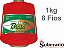 Barbante 1kg Fio 8 Soberano VERMELHO crochê trico Color - Imagem 1
