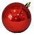 Bola De Natal 8cm Vermelho C/6 P10081 - Imagem 1