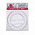 Kit C/5 Transferidor 360* Graus Acrilico 552 Acrimet - Imagem 1