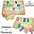 KIT BRINQUEDO EDUCATIVO MADEIRA NUMERAIS + ALFABETO - MEGA IMPRESS - Imagem 1