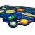 Brinquedo Educativo Pedagógico em Madeira Tabuleiro Sistema Solar de Encaixe Aprendendo os Planetas Mega Impress - Imagem 3