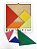 Brinquedo Educativo Tabuleiro Tangram Madeira Branca Figuras Geométricas Estudo de Geometria Matemática Mega Impress - Imagem 5