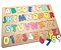 Brinquedo Madeira Letras e Números + Vogais Alfabeto MDF Grande - Mega Impress - Imagem 15