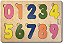 Brinquedo Educativo Tabuleiro Encaixe Numerais Mdf - Mega Impress - Imagem 1