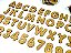 6 Alfabetos e Números Mdf Madeira 5cm 216 Letras e Número - Mega Impress - Imagem 2