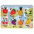 Brinquedo Educativo Tabuleiro Encaixe Frutas Mdf - Mega Impress - Imagem 1
